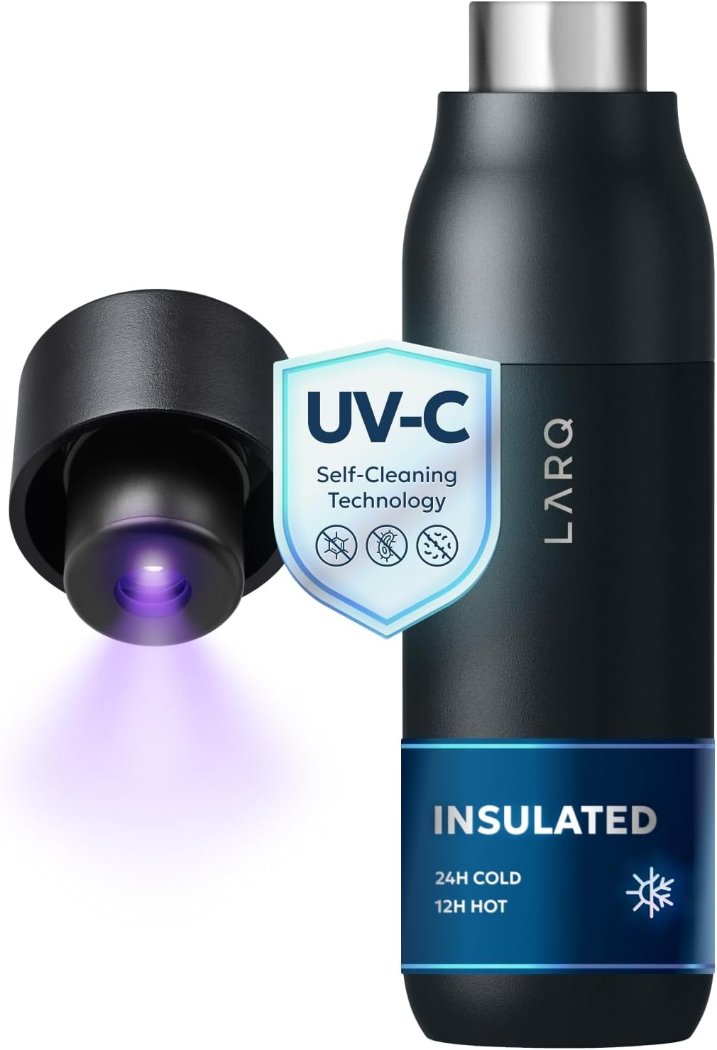 LARQ PureVis Self-Cleaning UV Insulated Bottle (17 oz) product photo